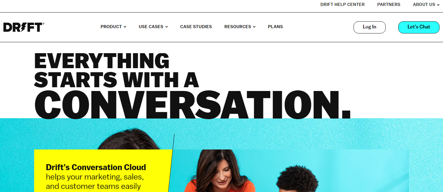  Screenshot from  Drift.com  