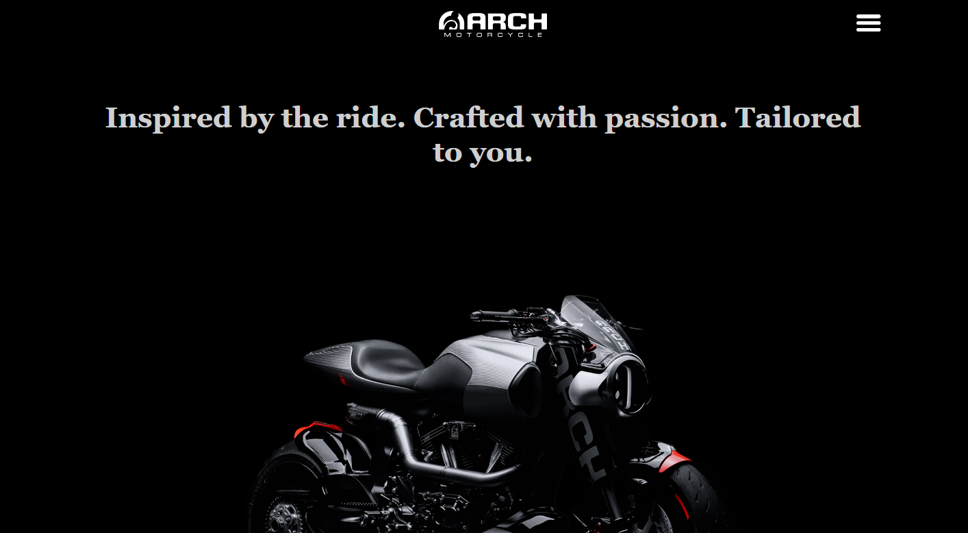  Screenshot from  archmotorcycle.com  