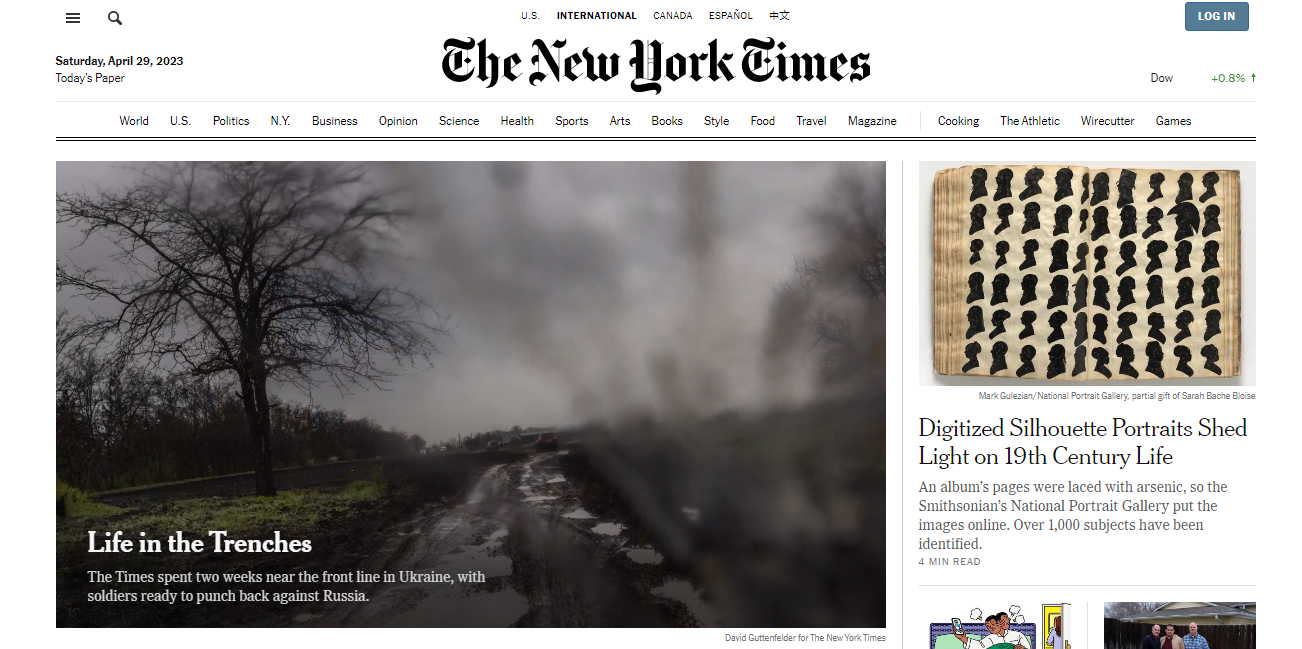  Screenshot from  Nytimes.com  