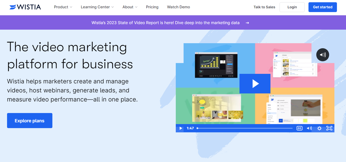  Screenshot from  Wistia.com  